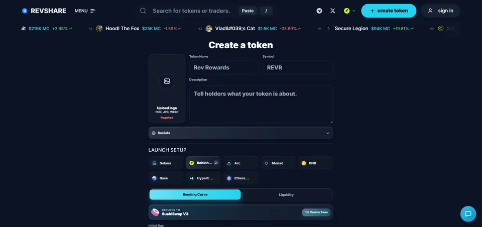 Revshare Launchpad