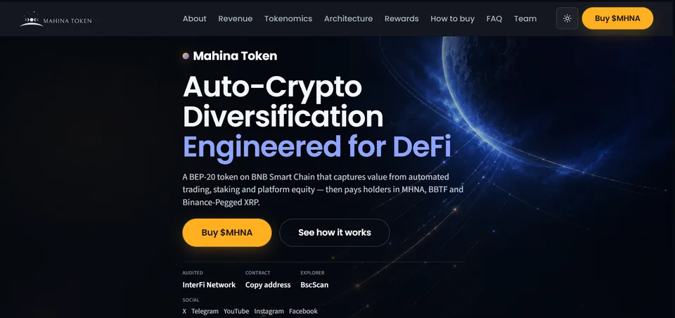home page mahina token