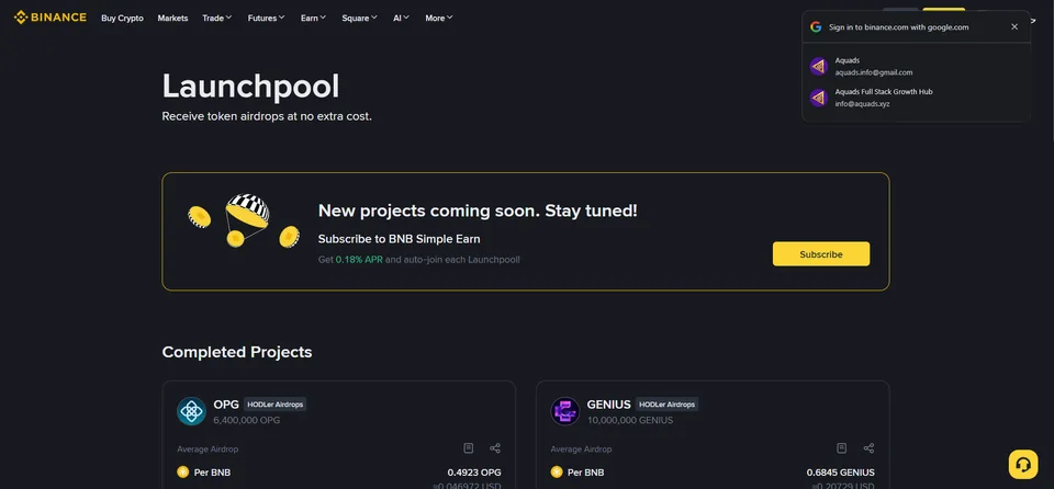 Binance Launchpad